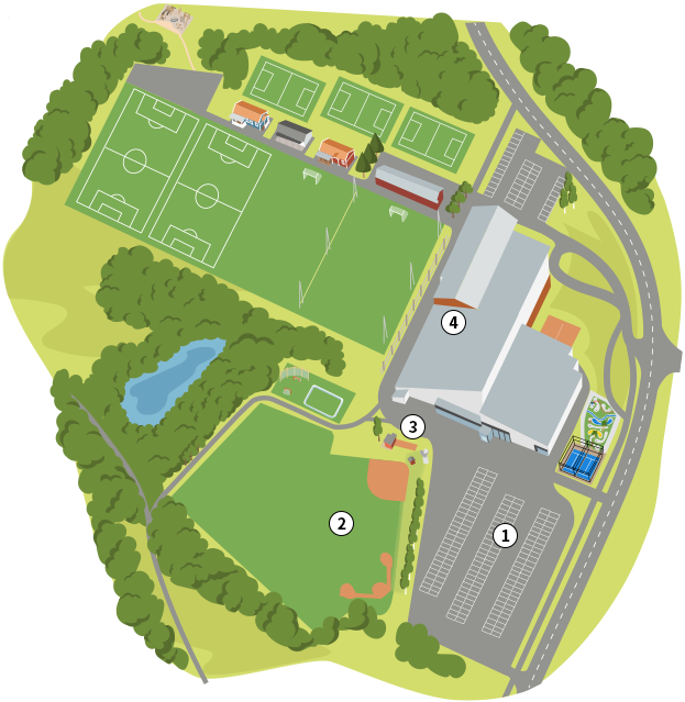 Översiktskarta Ishockey Översiktskarta Lillegården Ishockey